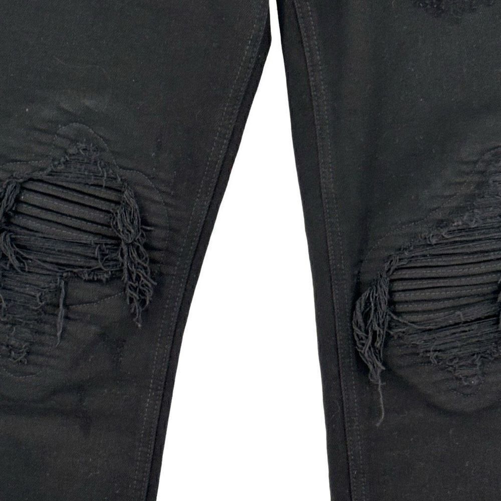 PacSun The Skinniest Distressed Moto Jeans Black 30X32 - Picture 6 of 12